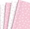 Pink Bow Wrapping Paper Sheets – 8 Pack, 19.7" x 27.6" | Coquette Bow Design for Valentine’s, Birthday, Baby Shower & DIY Crafts (Pink, White)